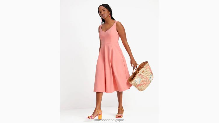 robe grâce en sergé Kate Spade femmes vêtements D8288700 étoile de mer