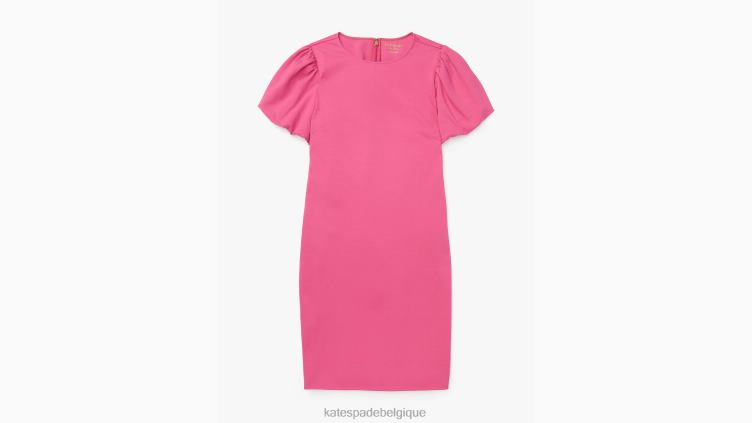 robe à manches bouffantes Kate Spade femmes vêtements D8288760 nuage rose foncé