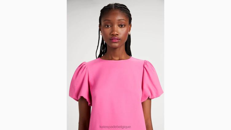 robe à manches bouffantes Kate Spade femmes vêtements D8288760 nuage rose foncé