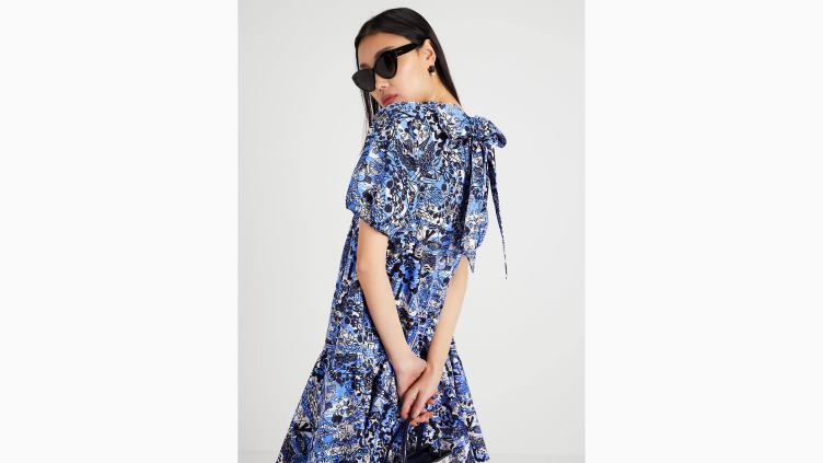 robe nouée au dos Scenic Walk Kate Spade femmes vêtements D8288755 blazer bleu