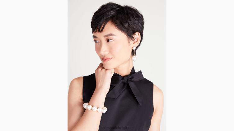 robe nouée en faille Kate Spade femmes vêtements D8288852 noir