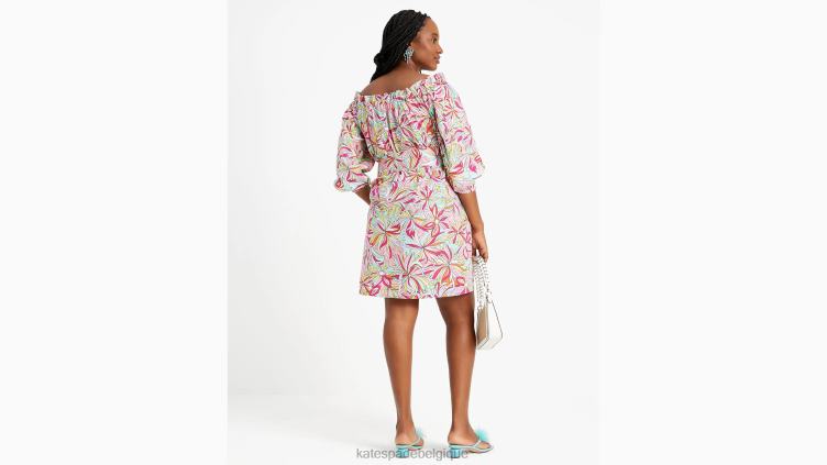 robe à épaules dénudées à fleurs anémone Kate Spade femmes vêtements D8288689 confiture de roses multi