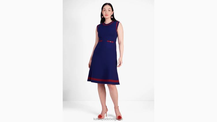 robe pull sans manches Kate Spade femmes vêtements D8288926 marine française