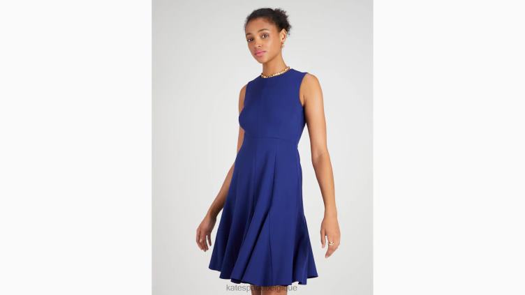 robe sans manches en point de Rome Kate Spade femmes vêtements D8288861 marine française