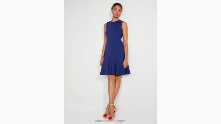 robe sans manches en point de Rome Kate Spade femmes vêtements D8288861 marine française