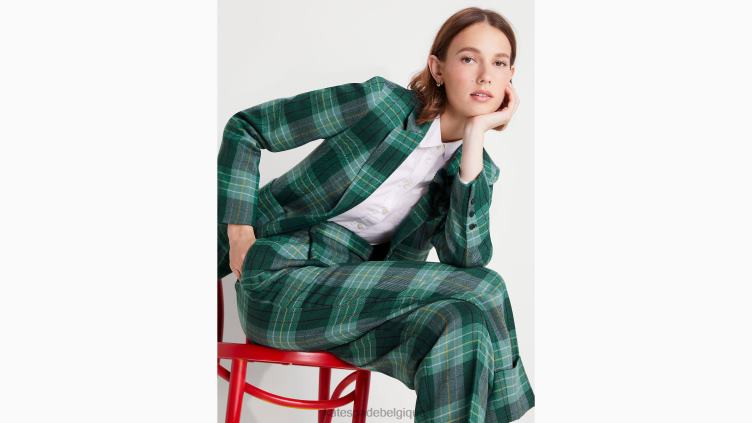 blazer à carreaux effet serre Kate Spade femmes vêtements D8288899 pinède