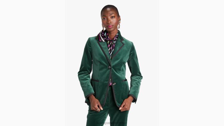 blazer en velours à boutons bijoux Kate Spade femmes vêtements D8288953 pin torrey