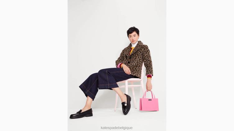 veste léopard brossée Kate Spade femmes vêtements D8288950 noix de cajou grillées