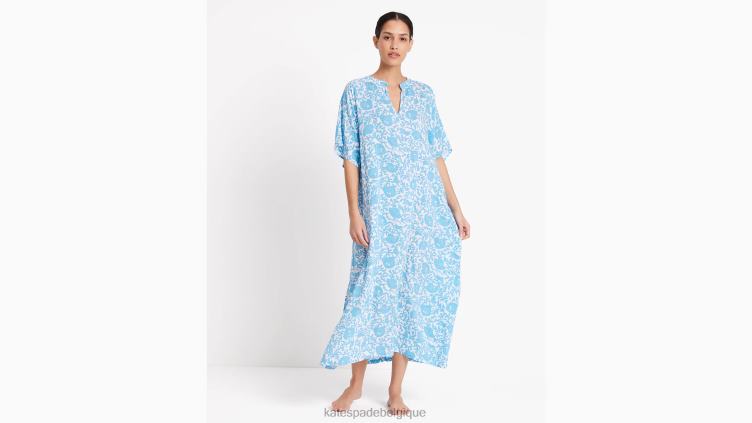 caftan de mer de corail Kate Spade femmes vêtements D8288815 corail mer bleu