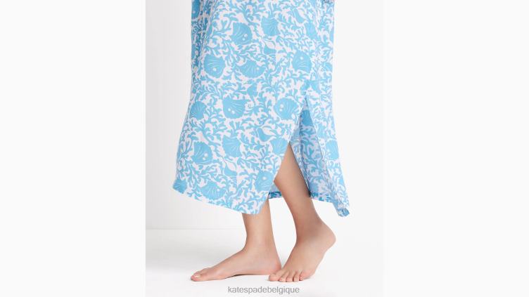 caftan de mer de corail Kate Spade femmes vêtements D8288815 corail mer bleu