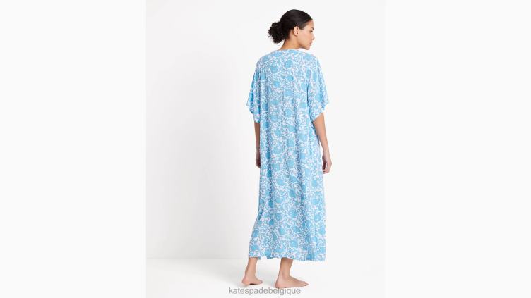 caftan de mer de corail Kate Spade femmes vêtements D8288815 corail mer bleu