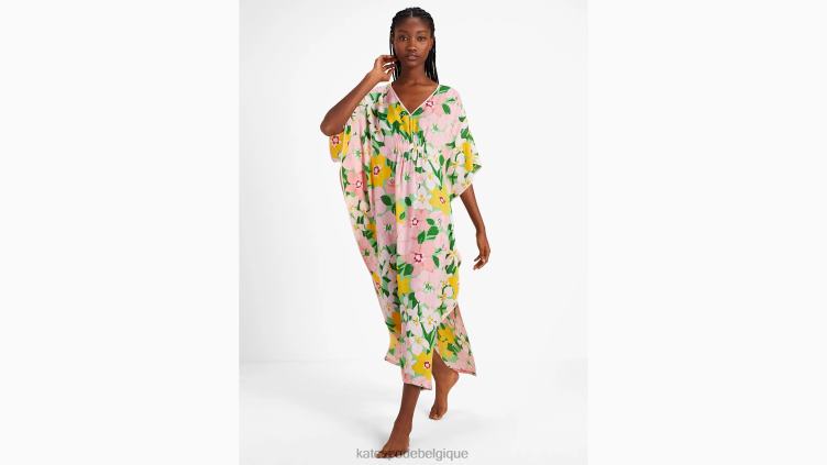 caftan à pétales picturaux Kate Spade femmes vêtements D8288820 pétales picturaux