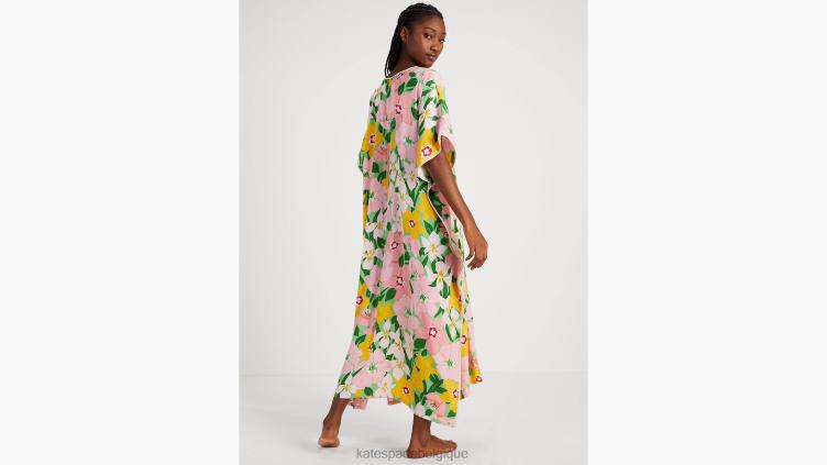 caftan à pétales picturaux Kate Spade femmes vêtements D8288820 pétales picturaux