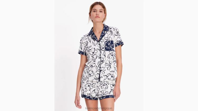 ensemble pyjama court Kate Spade femmes vêtements D8288814 joyeux floral