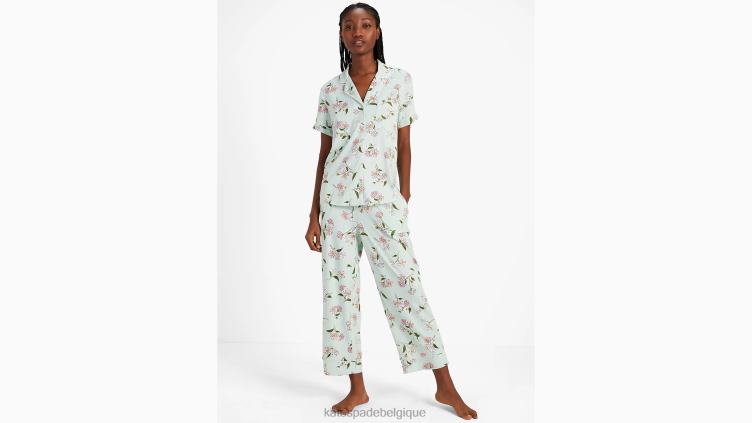 ensemble pyjama court Kate Spade femmes vêtements D8288828 imprimé floral grenouille
