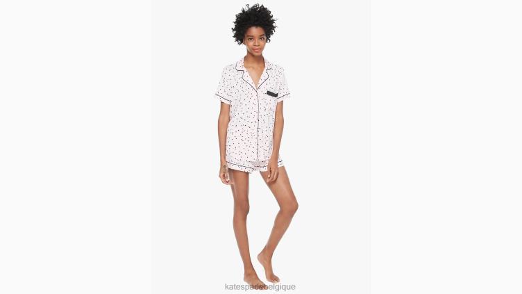 ensemble pyjama court Kate Spade femmes vêtements D8288843 flamant
