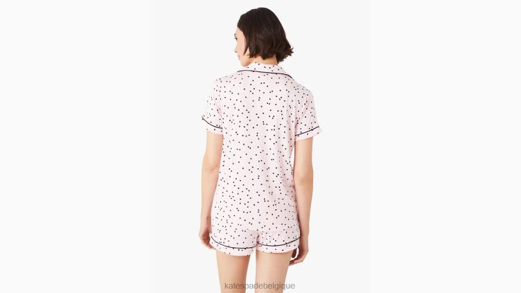 ensemble pyjama court Kate Spade femmes vêtements D8288843 flamant