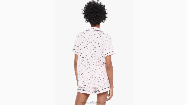 ensemble pyjama court Kate Spade femmes vêtements D8288843 flamant