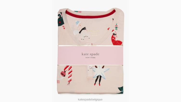 ensemble pyjama de jogging Kate Spade femmes vêtements D8288854 impression de fête costumée
