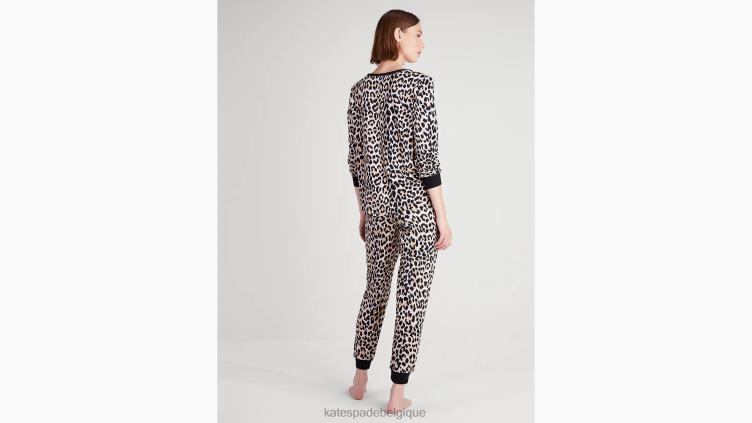 ensemble pyjama de jogging Kate Spade femmes vêtements D8288874 imprimé léopard classique