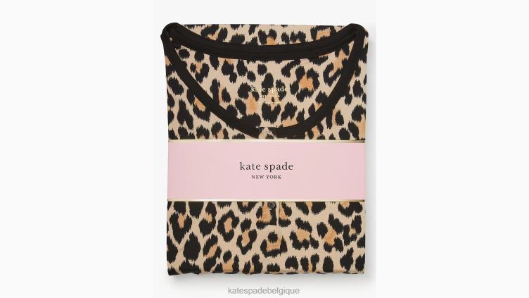 ensemble pyjama de jogging Kate Spade femmes vêtements D8288874 imprimé léopard classique