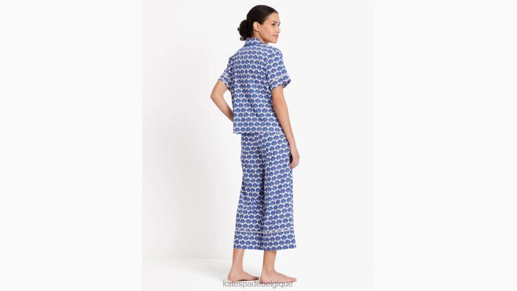 ensemble pyjama long Kate Spade femmes vêtements D8288817 coquille géo