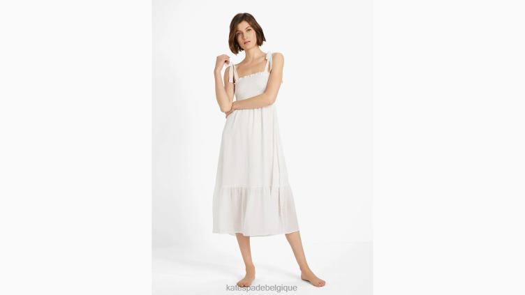 nuisette midi Kate Spade femmes vêtements D8288838 point blanc cassé