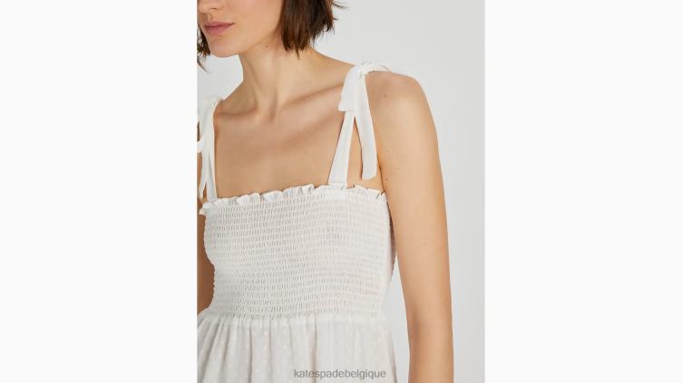 nuisette midi Kate Spade femmes vêtements D8288838 point blanc cassé