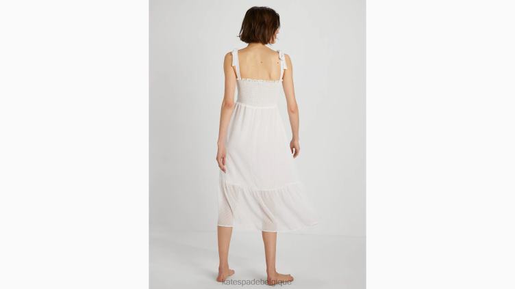 nuisette midi Kate Spade femmes vêtements D8288838 point blanc cassé