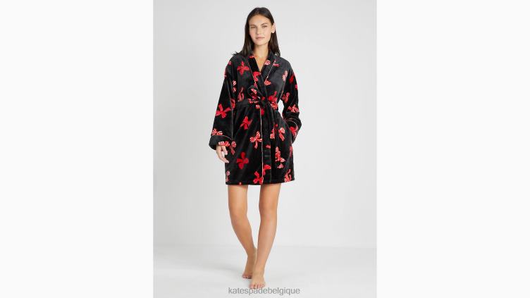 peignoir en chenille Kate Spade femmes vêtements D8288907 impression de ruban