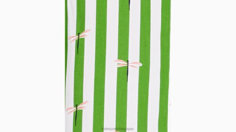 robe chemise longue à rayures libellules Kate Spade femmes vêtements D8288810 bande de libellule