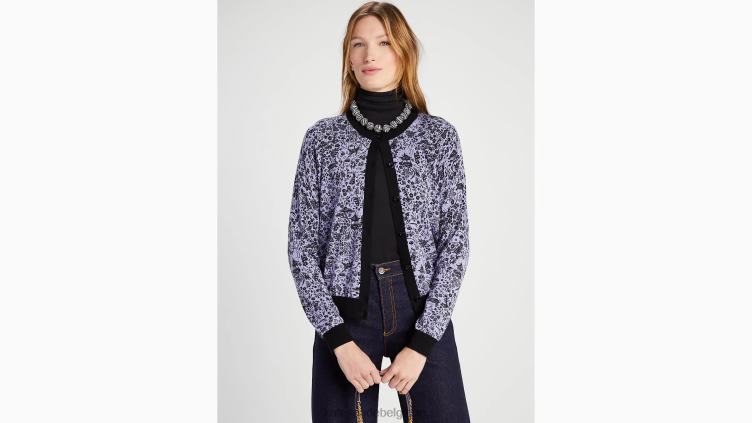 cardigan en toile année du lapin Kate Spade femmes vêtements D8288955 crème de lavande