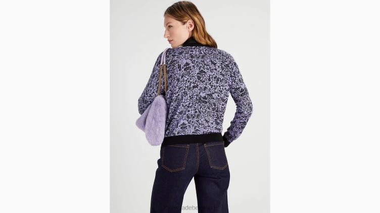 cardigan en toile année du lapin Kate Spade femmes vêtements D8288955 crème de lavande