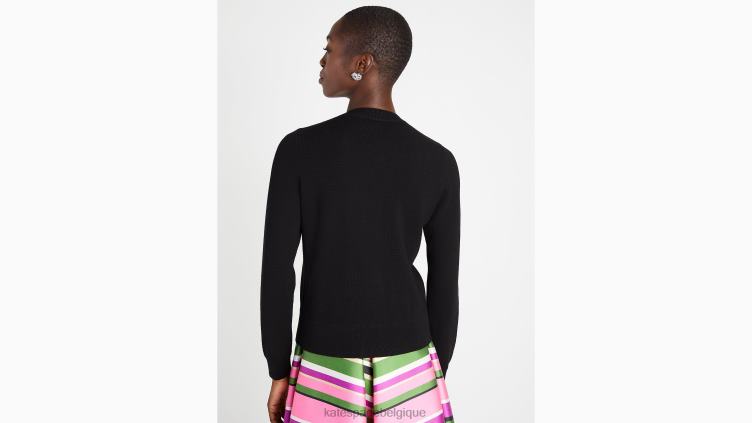 cardigan à ornements Kate Spade femmes vêtements D8288906 noir