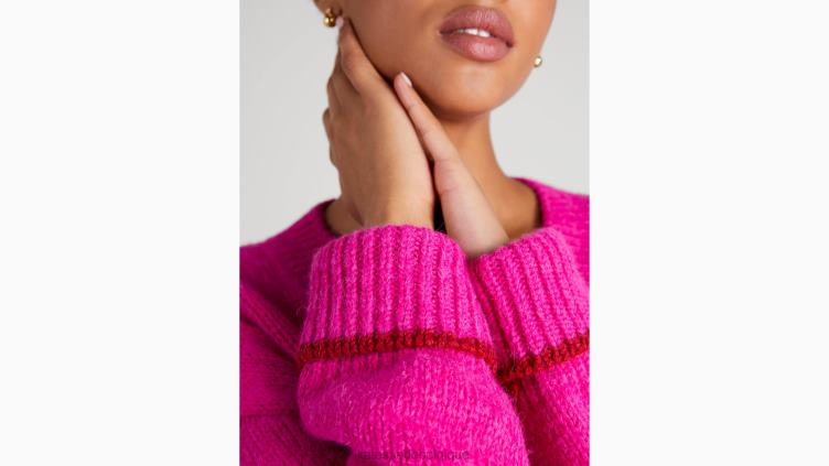 pull à col V Kate Spade femmes vêtements D8288882 chèvrefeuille brillant