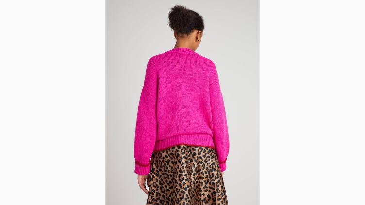 pull à col V Kate Spade femmes vêtements D8288882 chèvrefeuille brillant