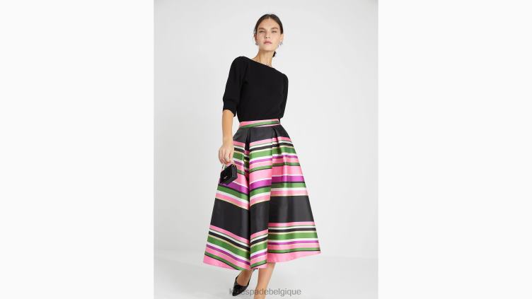 pull à col bateau bordé de strass Kate Spade femmes vêtements D8288859 noir