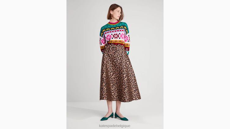 pull à fleurs intarsia Kate Spade femmes vêtements D8288917 multi