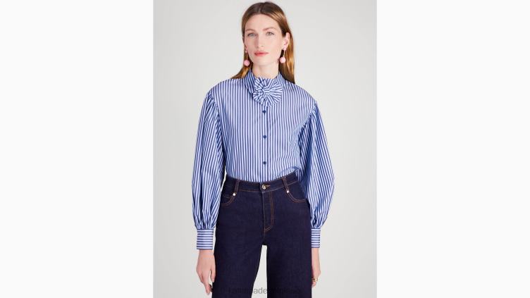 chemise carrie à rayures pâtissières Kate Spade femmes vêtements D8288948 bleu citrine