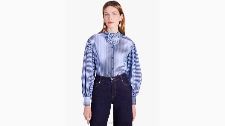 chemise carrie à rayures pâtissières Kate Spade femmes vêtements D8288948 bleu citrine