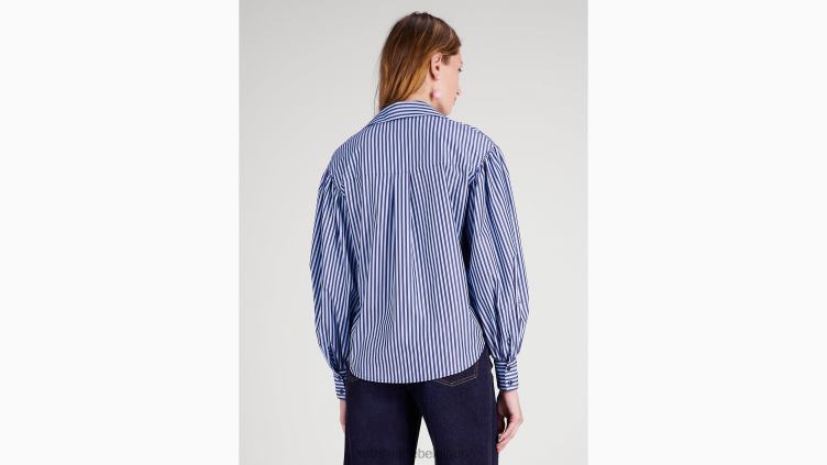 chemise carrie à rayures pâtissières Kate Spade femmes vêtements D8288948 bleu citrine