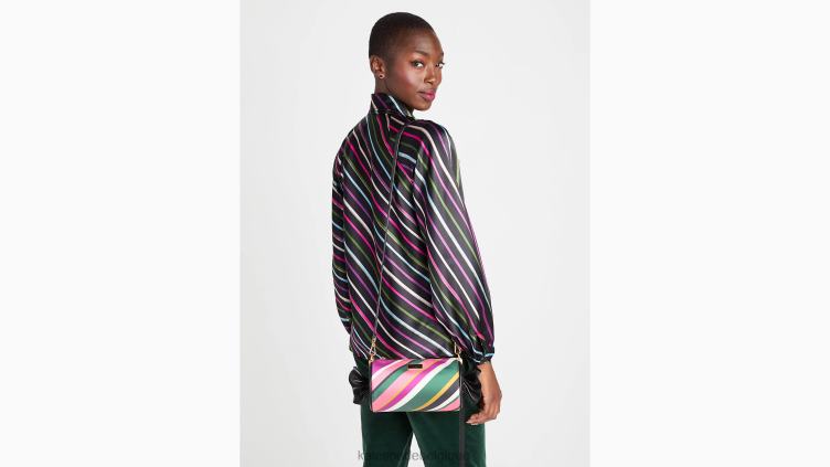 chemise à col noué et rayures festives Kate Spade femmes vêtements D8288878 noir