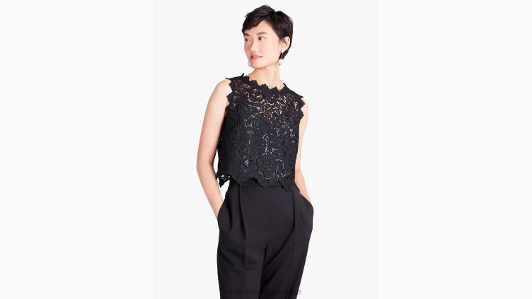 coque en dentelle florale Kate Spade femmes vêtements D8288849 noir