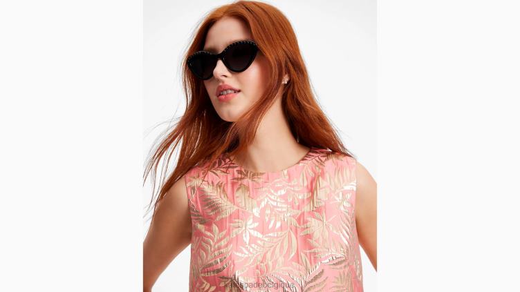 coquille de brocart de feuillage tropical Kate Spade femmes vêtements D8288730 étoile de mer/or