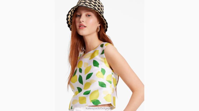 coquille de mikado au citron Kate Spade femmes vêtements D8288714 crème