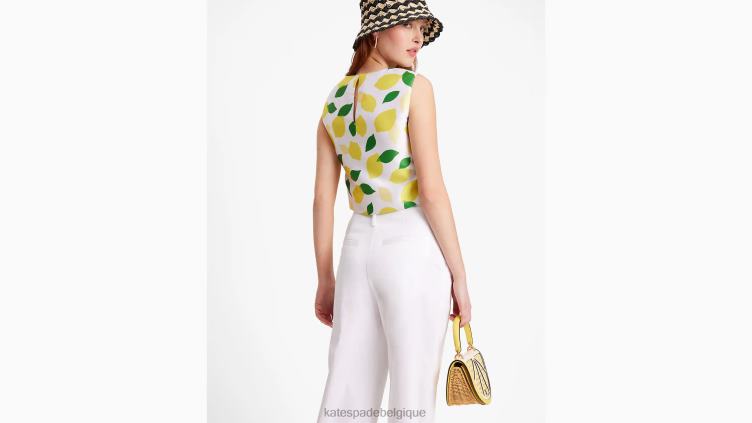 coquille de mikado au citron Kate Spade femmes vêtements D8288714 crème