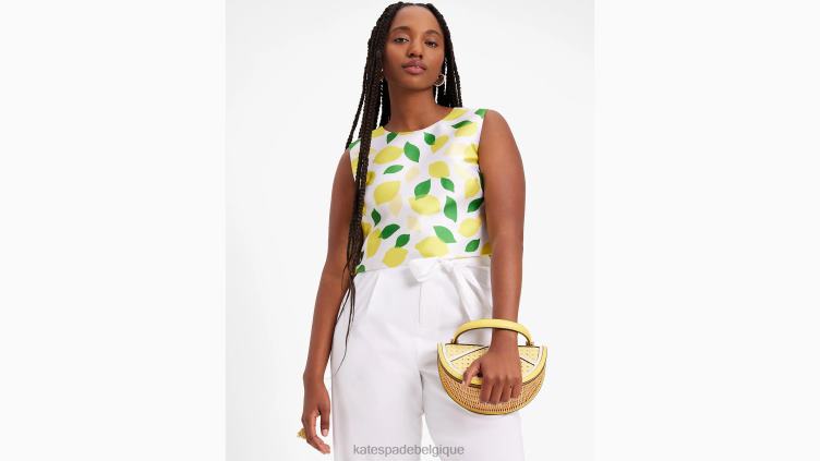 coquille de mikado au citron Kate Spade femmes vêtements D8288714 crème