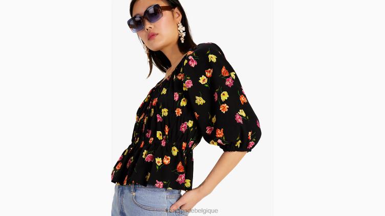 dessus de riviera à lancer de tulipes Kate Spade femmes vêtements D8288741 noir
