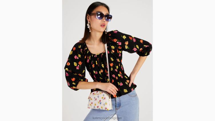 dessus de riviera à lancer de tulipes Kate Spade femmes vêtements D8288741 noir