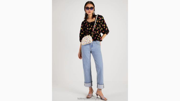 dessus de riviera à lancer de tulipes Kate Spade femmes vêtements D8288741 noir
